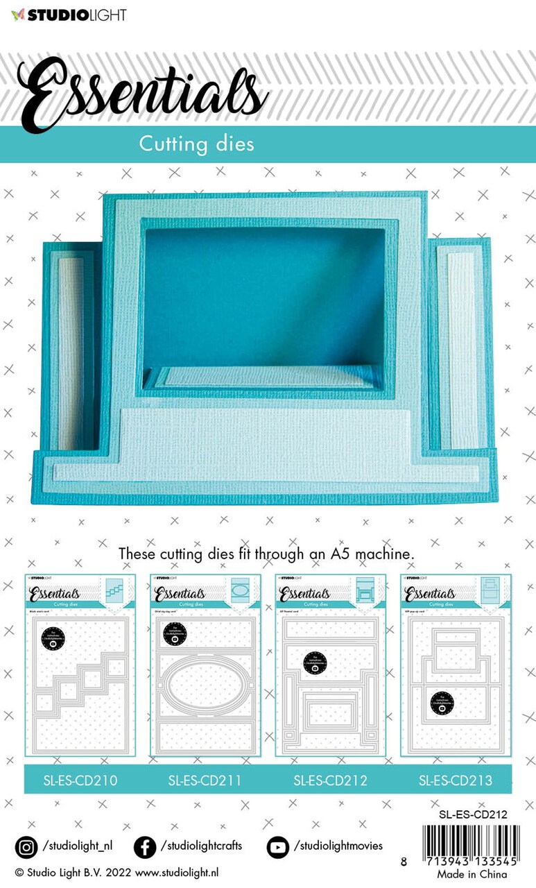 Studio Light SL Cutting Die 3D Theater Card Essentials 140x200x1mm 17 PC nr.212